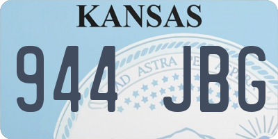 KS license plate 944JBG