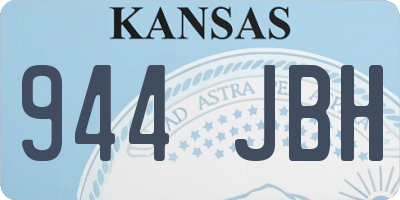 KS license plate 944JBH