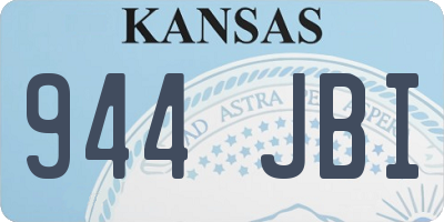 KS license plate 944JBI