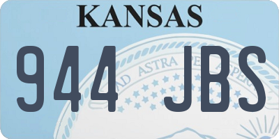 KS license plate 944JBS