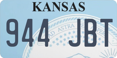 KS license plate 944JBT