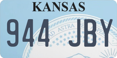 KS license plate 944JBY