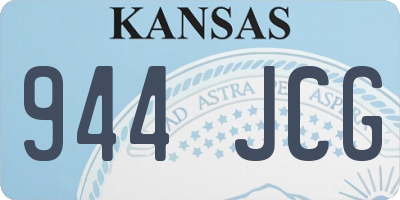 KS license plate 944JCG
