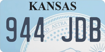 KS license plate 944JDB