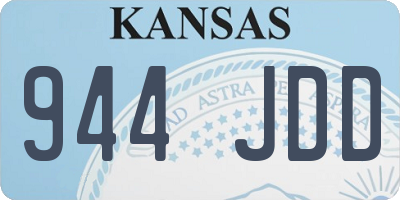 KS license plate 944JDD