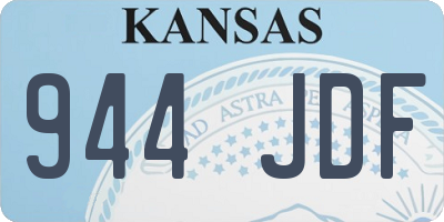 KS license plate 944JDF