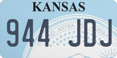 KS license plate 944JDJ