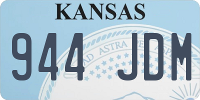 KS license plate 944JDM