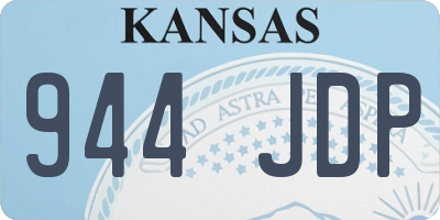 KS license plate 944JDP