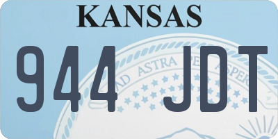 KS license plate 944JDT