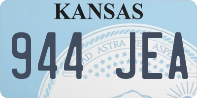 KS license plate 944JEA