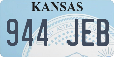 KS license plate 944JEB