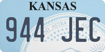 KS license plate 944JEC