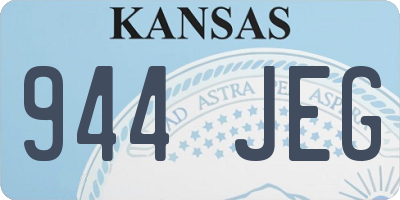 KS license plate 944JEG