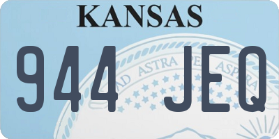 KS license plate 944JEQ