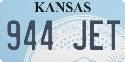 KS license plate 944JET