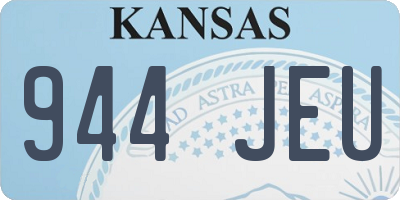 KS license plate 944JEU