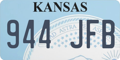 KS license plate 944JFB