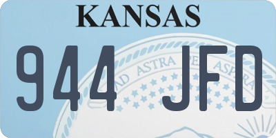 KS license plate 944JFD