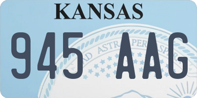 KS license plate 945AAG