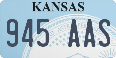 KS license plate 945AAS
