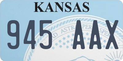 KS license plate 945AAX