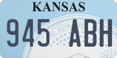 KS license plate 945ABH