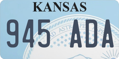 KS license plate 945ADA