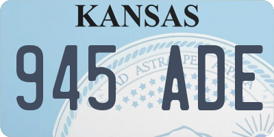 KS license plate 945ADE