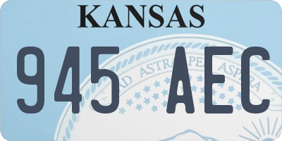 KS license plate 945AEC