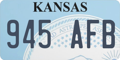 KS license plate 945AFB