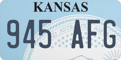 KS license plate 945AFG