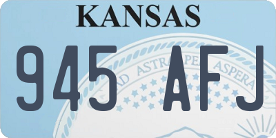 KS license plate 945AFJ