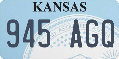 KS license plate 945AGQ