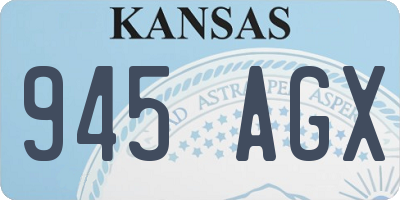 KS license plate 945AGX