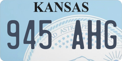 KS license plate 945AHG