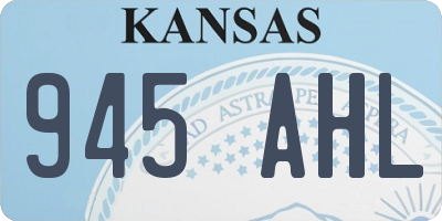 KS license plate 945AHL