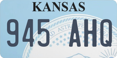 KS license plate 945AHQ