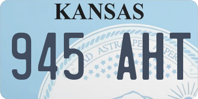 KS license plate 945AHT