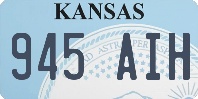 KS license plate 945AIH