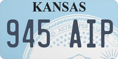 KS license plate 945AIP