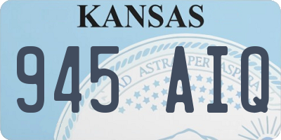 KS license plate 945AIQ