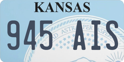 KS license plate 945AIS