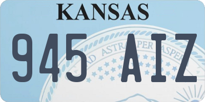 KS license plate 945AIZ