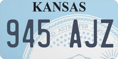 KS license plate 945AJZ