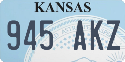 KS license plate 945AKZ