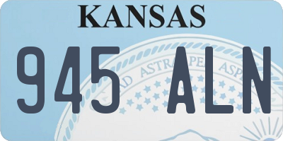 KS license plate 945ALN