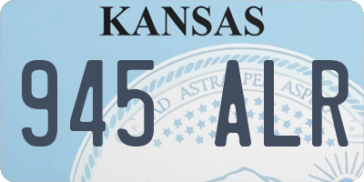 KS license plate 945ALR