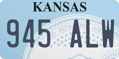KS license plate 945ALW