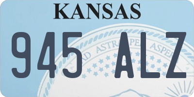 KS license plate 945ALZ